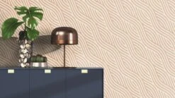 Tapete Vlies Wellen-Design Rot-orange Beige Rasch 704549 -Tapetengeschäft Tapete Vlies Wellen Design rot orange beige Rasch 704549 63208726 2