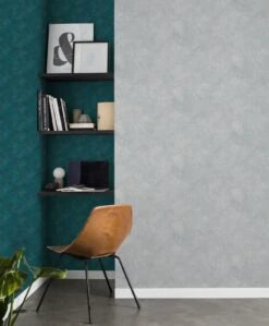 Tapete Vlies Meliert Einfarbig Petrol Gold Finca 417098 -Tapetengeschäft Tapete Vlies meliert Einfarbig petrol gold Finca 417098 63203674 1