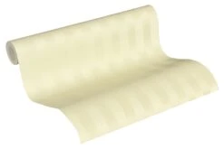 A.S. Creation Tapete Vlies Gestreifte Einfarbig Creme-grün 37227-4