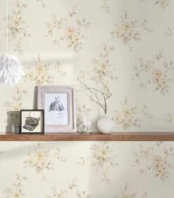 A.S. Creation Tapete Vlies Rosenblumen Creme Grau Beige 3723-38 -Tapetengeschäft Tapete aus Vlies 3723 38 Rosenblumen creme grau beige 63202985 2