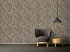A.S. Creation Tapete Vlies Feder-Motiv Beige Grau Gold 37373-5 -Tapetengeschäft Tapete aus Vlies Feder Motiv beige grau gold 373735 63202881 2