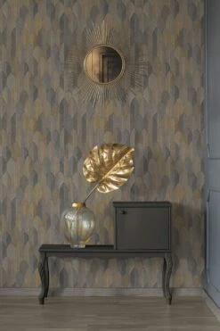 A.S. Creation Tapete Vlies Feder-Motiv Beige Grau Gold 37373-5 -Tapetengeschäft Tapete aus Vlies Feder Motiv beige grau gold 373735 63202881 4