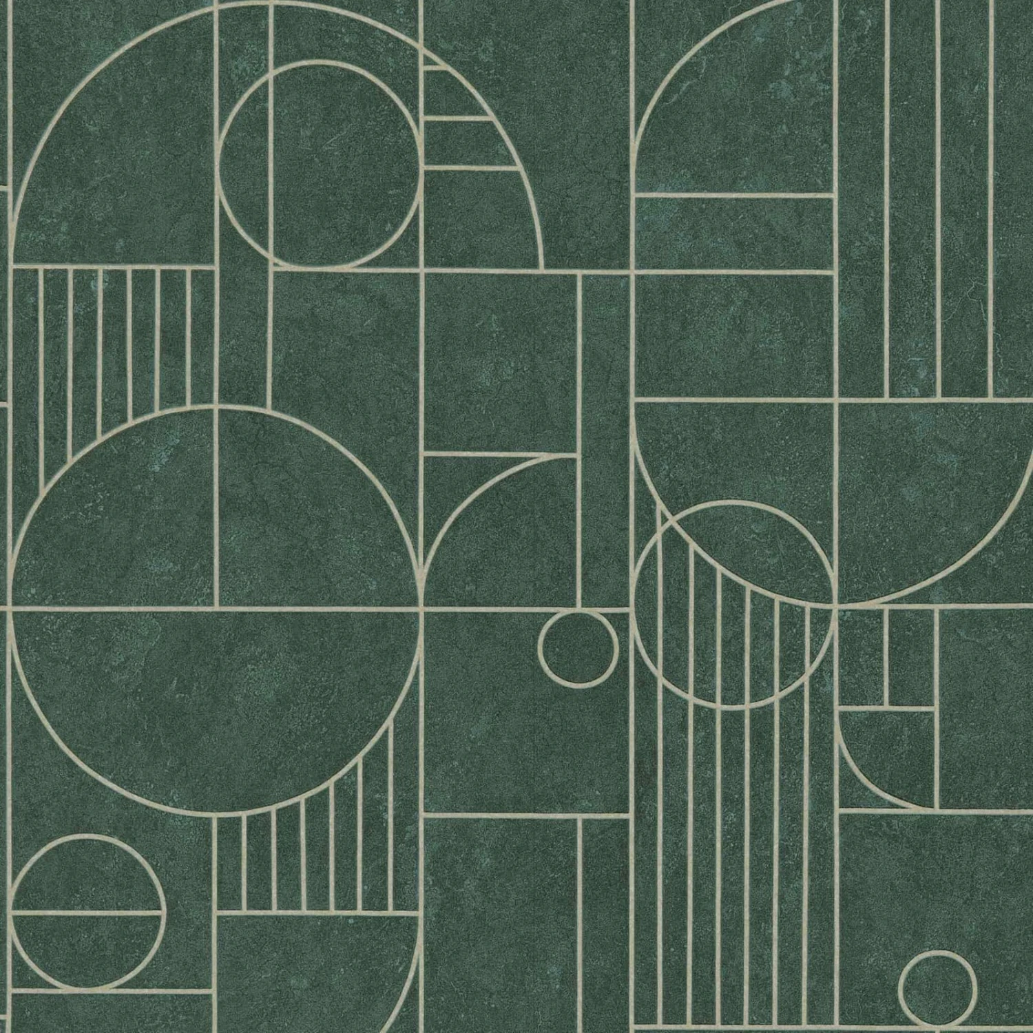 A.S. Creation Tapete Vlies Grafisch Fliesen Dunkelgrün Gold 38699-3 6 A.S. Creation Tapete Vlies Grafisch Fliesen Dunkelgrün Gold 38699-3 – Bild 4