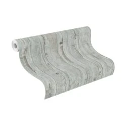 Tapete Vlies Rasch Holzbretter Grün-braun 427332