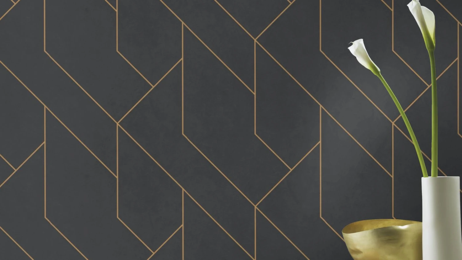 Tapete Vlies Rasch Grafik Linien Schwarz Gold 427431 5 Tapete Vlies Rasch Grafik Linien Schwarz Gold 427431 – Bild 3