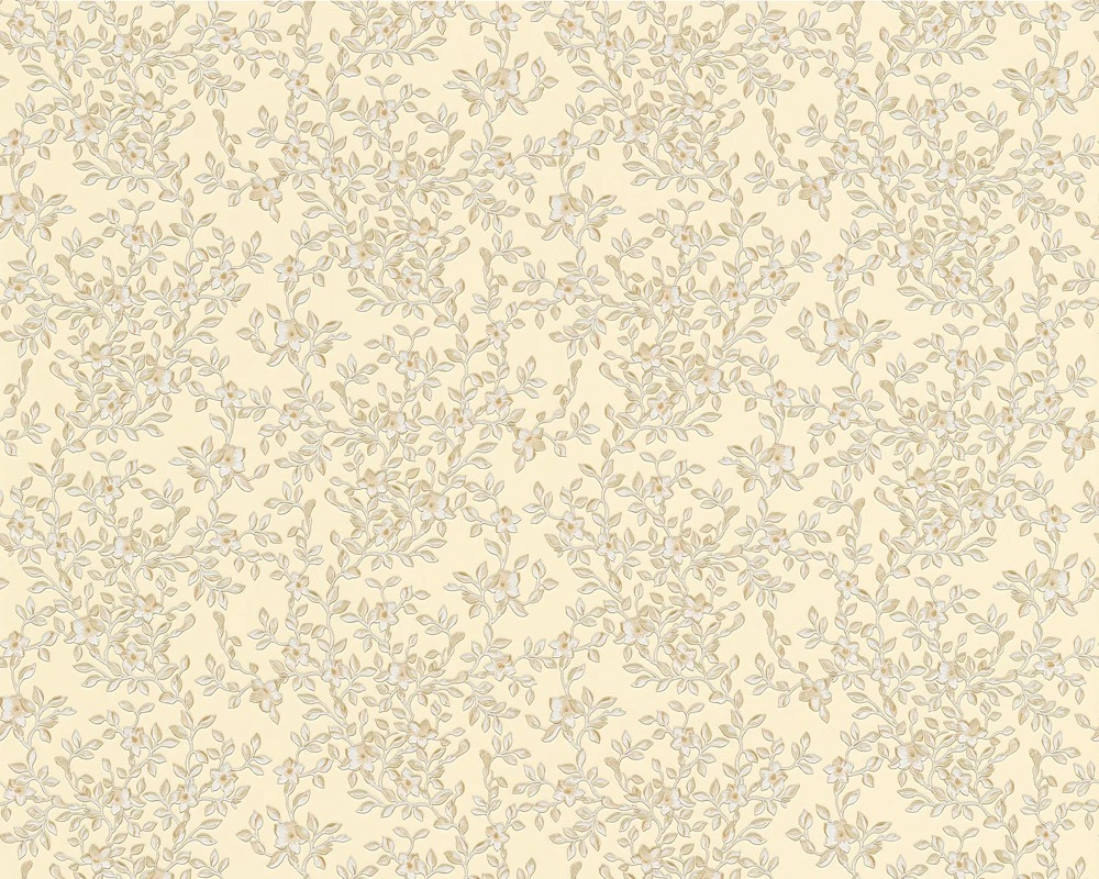 Versace Home Tapete Design Ranken Creme Gold 93584-1