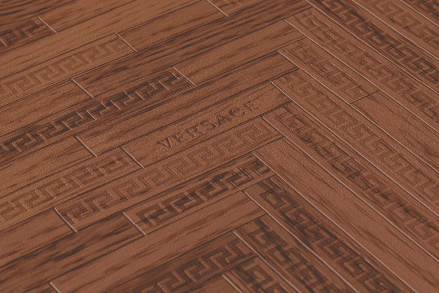 Versace Home Tapete Fischgrät Rot-braun Glanz 370513 4 Versace Home Tapete Fischgrät Rot-braun Glanz 370513 – Bild 2