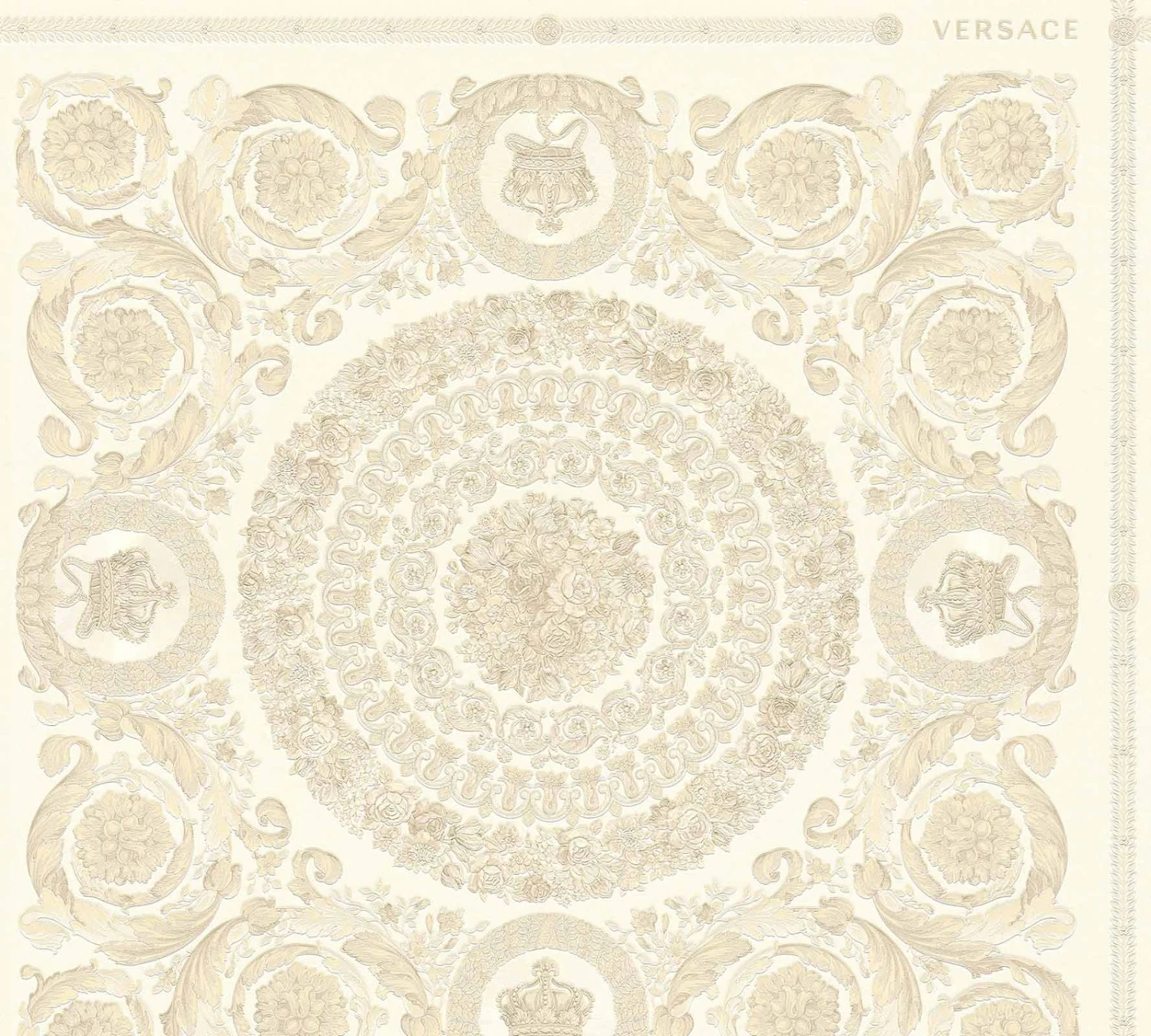 Versace Home Tapete Kacheln Creme Beige Metallic 370551 3 Versace Home Tapete Kacheln Creme Beige Metallic 370551