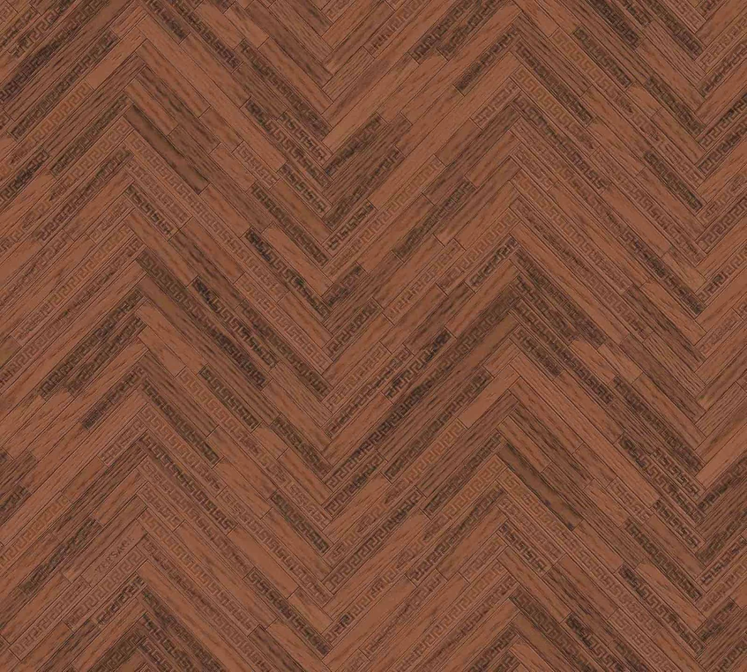 Versace Home Tapete Fischgrät Rot-braun Glanz 370513 3 Versace Home Tapete Fischgrät Rot-braun Glanz 370513