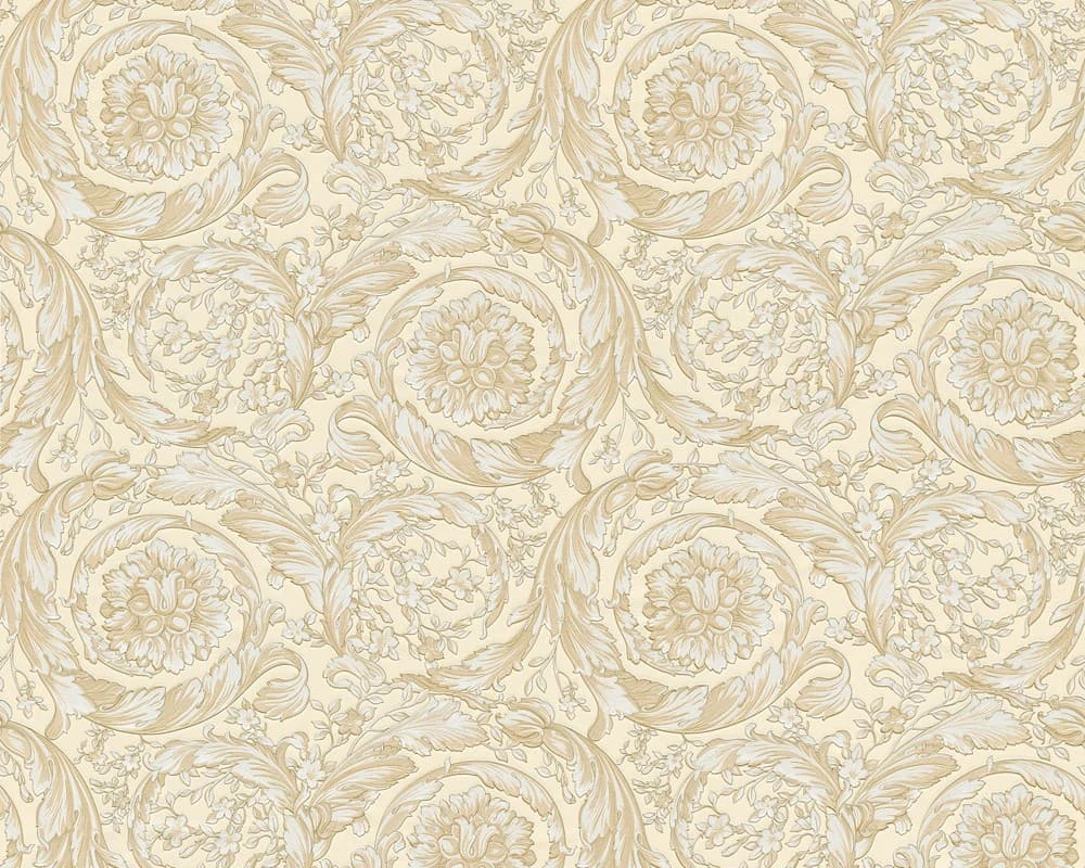 Versace Home Tapete Ornamente Barock Gold Creme 93583-1 3 Versace Home Tapete Ornamente Barock Gold Creme 93583-1