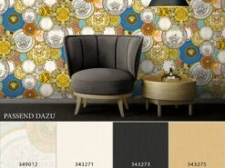 Versace Home Tapete Teller Design Bunt Glanz 34901-1 -Tapetengeschäft Versace Home Tapete Teller Design bunt Glanz 34901 1 178141