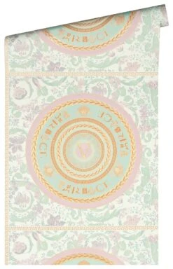 Versace Vliestapete 38705-2 Floral Medusa Weiß Rosa -Tapetengeschäft Versace Vliestapete 38705 2 Floral Medusa Weiss Rosa 63213749 2