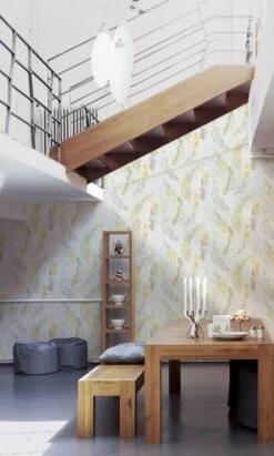 A.S. Creation Vlies Tapete Palmwedel Hellgrau Braun AS Creation 35896-1 -Tapetengeschäft Vlies Tapete Palmwedel hellgrau braun AS Creation