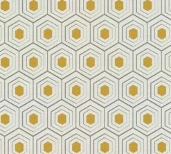 A.S. Creation Vlies Tapete Waben Optik Creme Grau AS Creation 35899-3