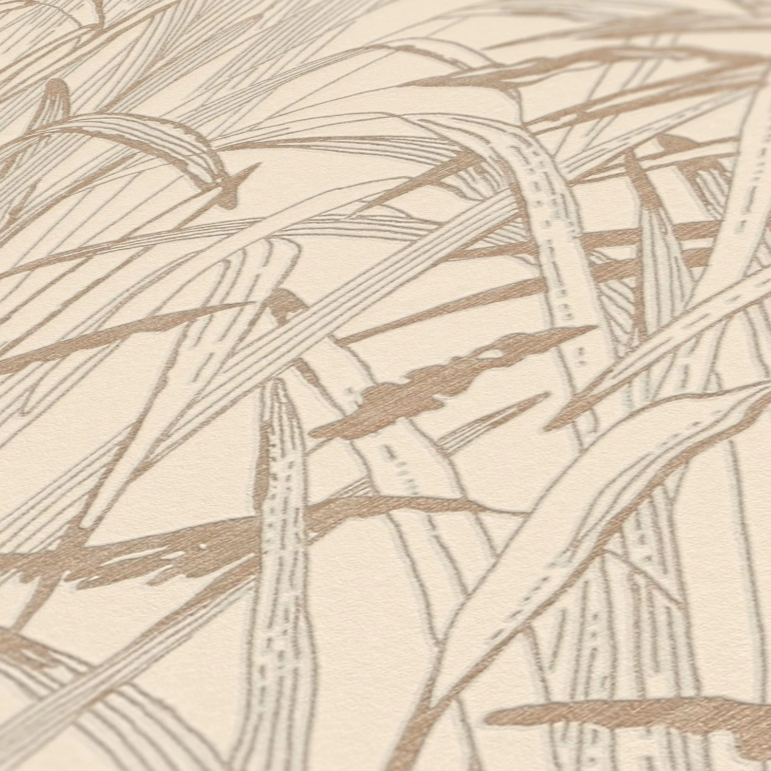 A.S. Creation Vliestapete 386002 Blätter Creme Kupfer Metallic 8 A.S. Creation Vliestapete 386002 Blätter Creme Kupfer Metallic – Bild 6