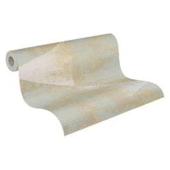 A.S. Creation Tapete Vlies Blau Gold Dreieck Vintage 383531 AS Geo Effect -Tapetengeschäft Vliestapete AS Creation Blau Gold Dreiecke 383531 63212976 7