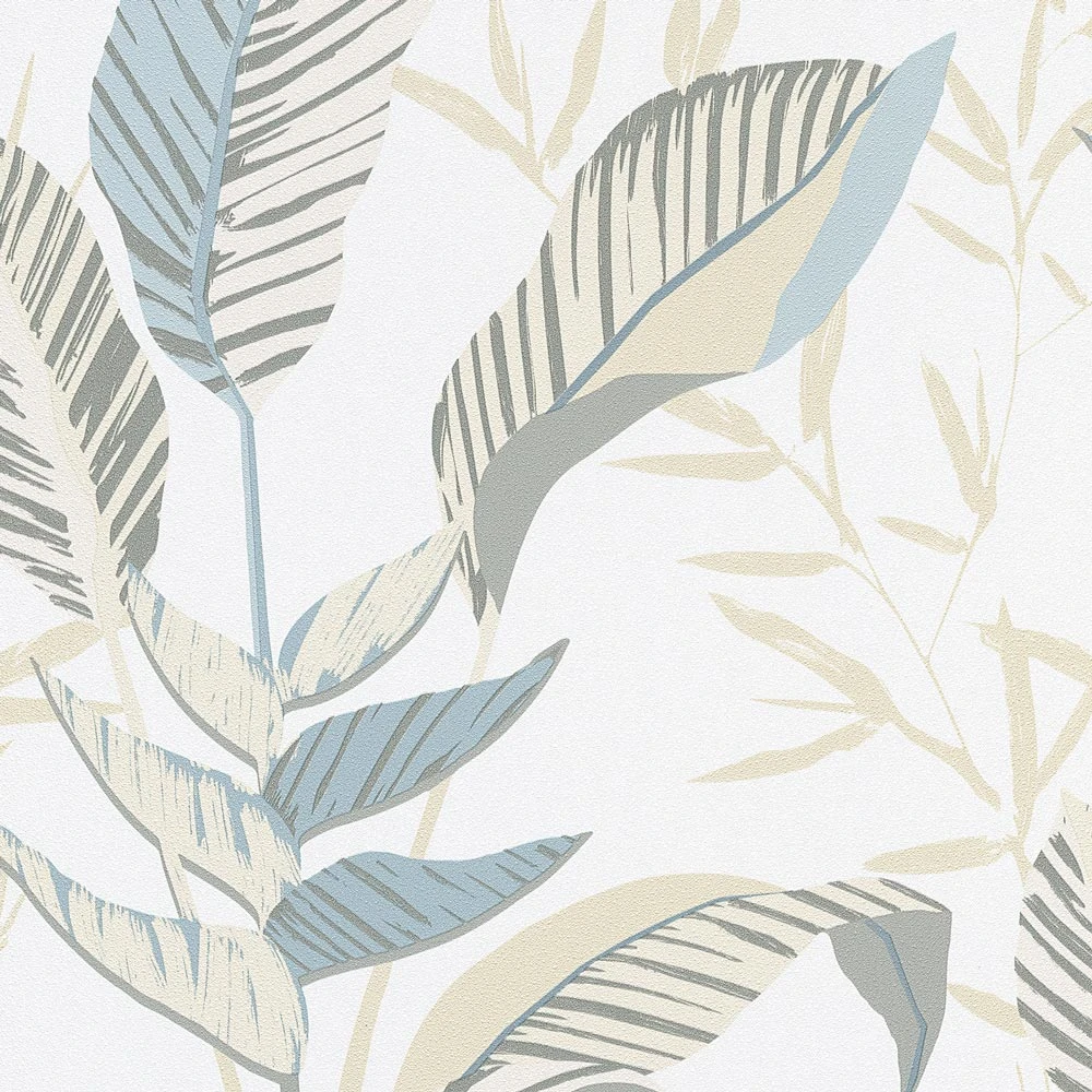 Vliestapete Elle Blattmuster Weiß Grün Beige 10332-07 4 Vliestapete Elle Blattmuster Weiß Grün Beige 10332-07 – Bild 2