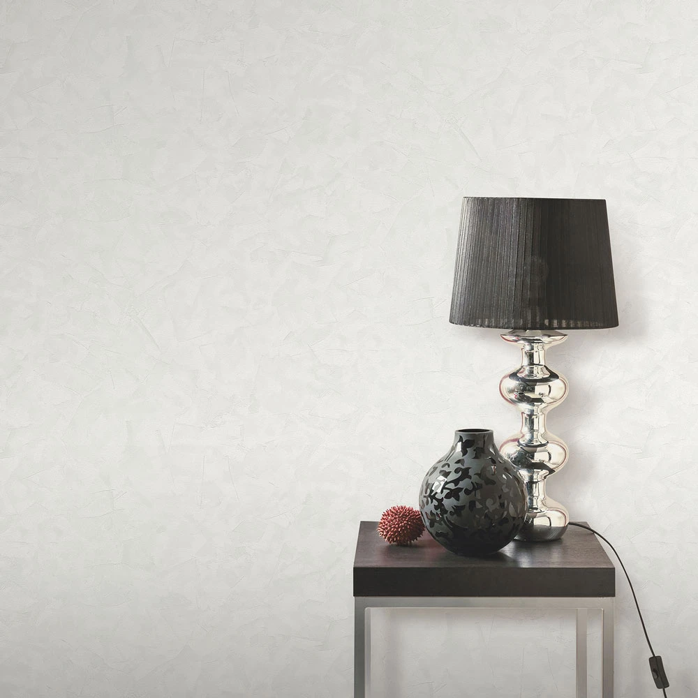 Vliestapete Elle 3D-Effekt Uni Weiß Metallic 10329-01 7 Vliestapete Elle 3D-Effekt Uni Weiß Metallic 10329-01 – Bild 5