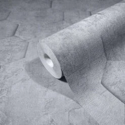 Vliestapete Grau Waben 3D Optik Marburg 34160 -Tapetengeschäft Vliestapete Grau Waben 3D Optik Marburg 34160 63214890 2