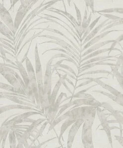 Vliestapete Ivy Farne Weiß Beige 82270 Novamur