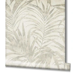 Vliestapete Ivy Farne Weiß Beige 82270 Novamur -Tapetengeschäft Vliestapete Ivy Blaetter Weiss Beige 82270 Novamur 63213311 4