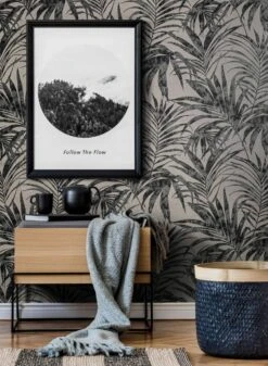 Vliestapete Ivy Farne Weiß Grau 82272 Novamur -Tapetengeschäft Vliestapete Ivy Blaetter Weiss Grau 82272 Novamur 63213313 3