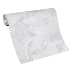 Vliestapete Marmor Optik Weiß Silber Metallic 10318-14 -Tapetengeschäft Vliestapete Marmor Optik Weiss Silber Metallic 10318 14 63216224 2