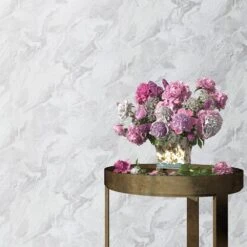 Vliestapete Marmor Optik Weiß Silber Metallic 10318-14 -Tapetengeschäft Vliestapete Marmor Optik Weiss Silber Metallic 10318 14 63216224 4