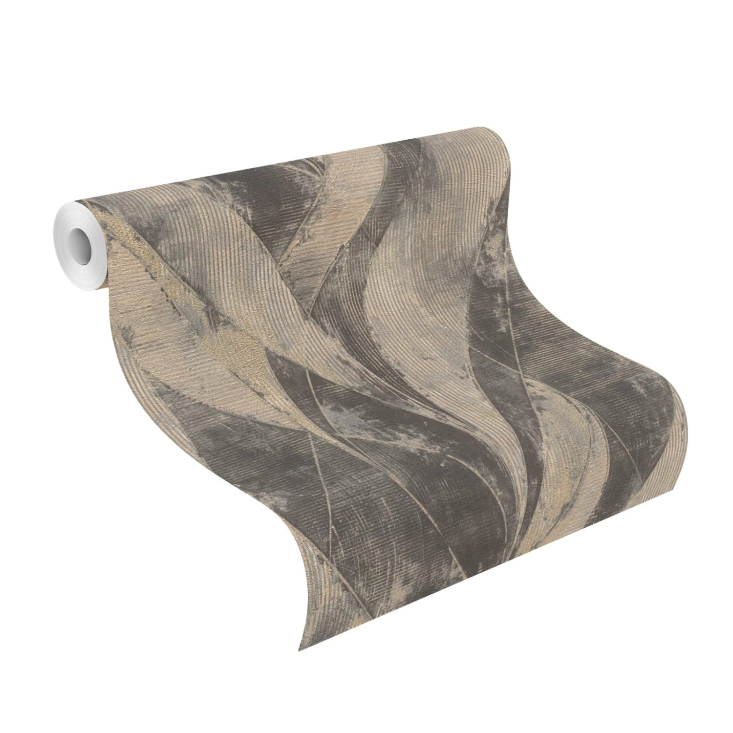 Vliestapete Pflanzen Blätter Anthrazit 520071 Rasch 5 Vliestapete Pflanzen Blätter Anthrazit 520071 Rasch – Bild 3