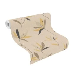 Rasch Vliestapete Beige Braun Floral Blumen 634082 -Tapetengeschäft Vliestapete Rasch Floral Beige Braun 634082 63214661 1