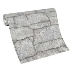 Vliestapete Industrial Steinoptik Creme Grau 10297-14 -Tapetengeschäft Vliestapete Stein Optik Mauer Creme Grau 10297 14 63216288 2