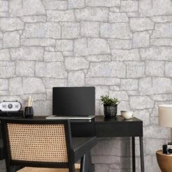 Vliestapete Industrial Steinoptik Creme Grau 10297-14