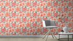 Rasch Tapete Landhaus Stil Floral Rosa 252422 -Tapetengeschäft rasch Tapete Landhaus Stil Floral Rose 252422 63212648 2